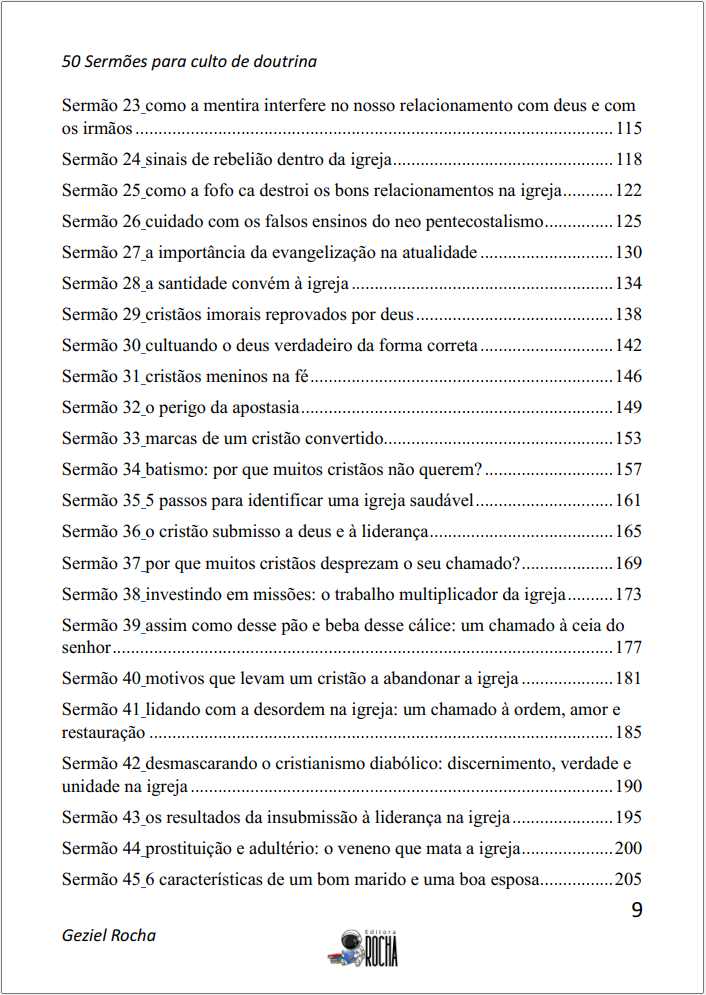 Sermão Dout Sumário 2