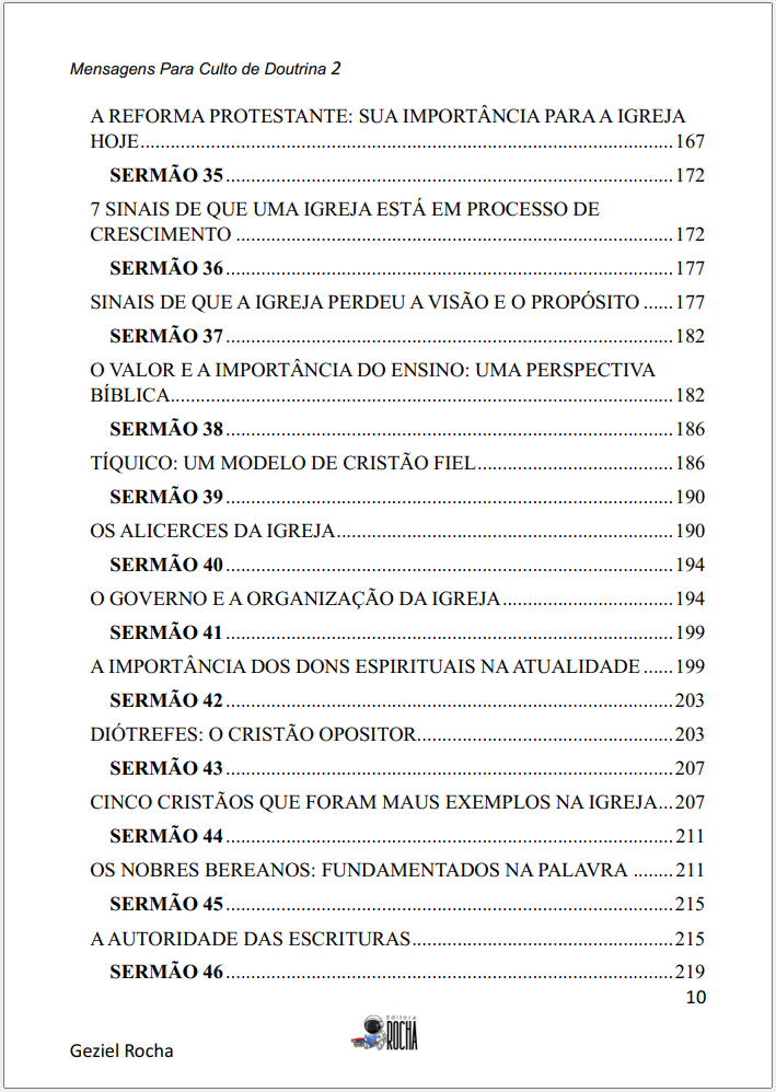 sermão doutrina 2 indice 4