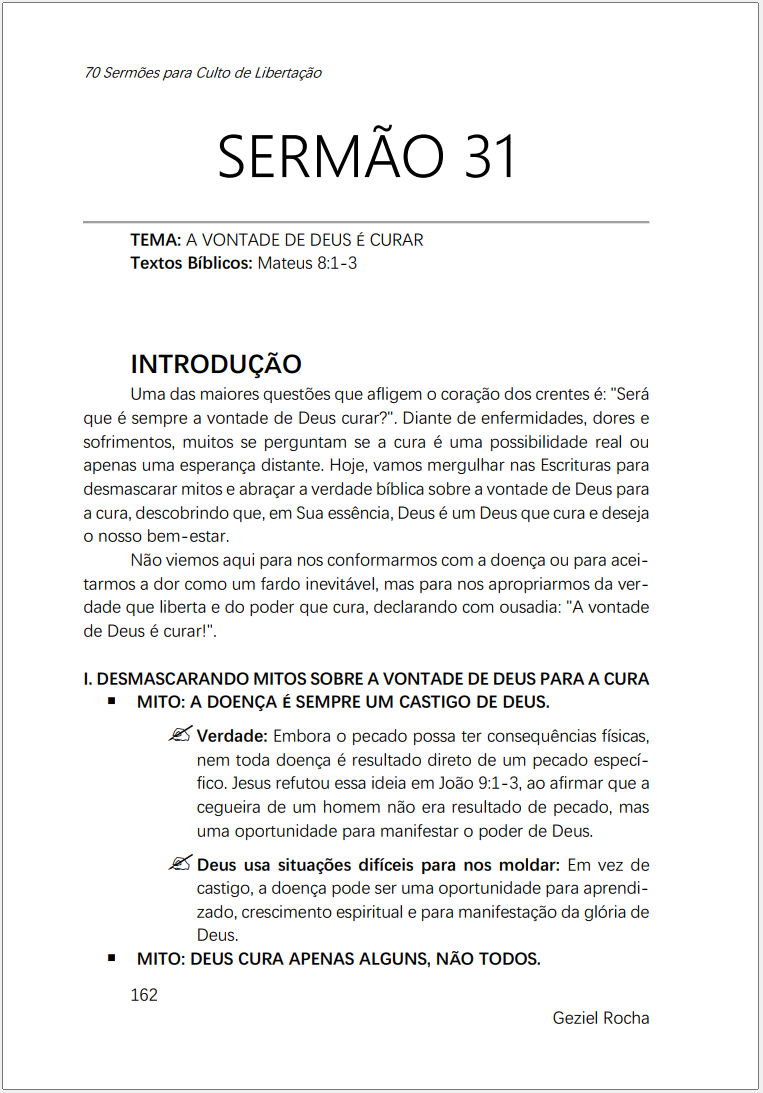 70 SERMÃO AMOSTRA SERMÃO31 PAG 1