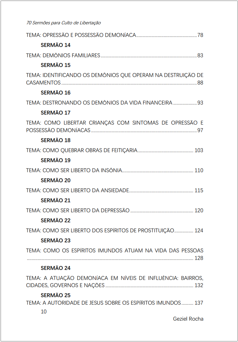 70 Sermão índice 3