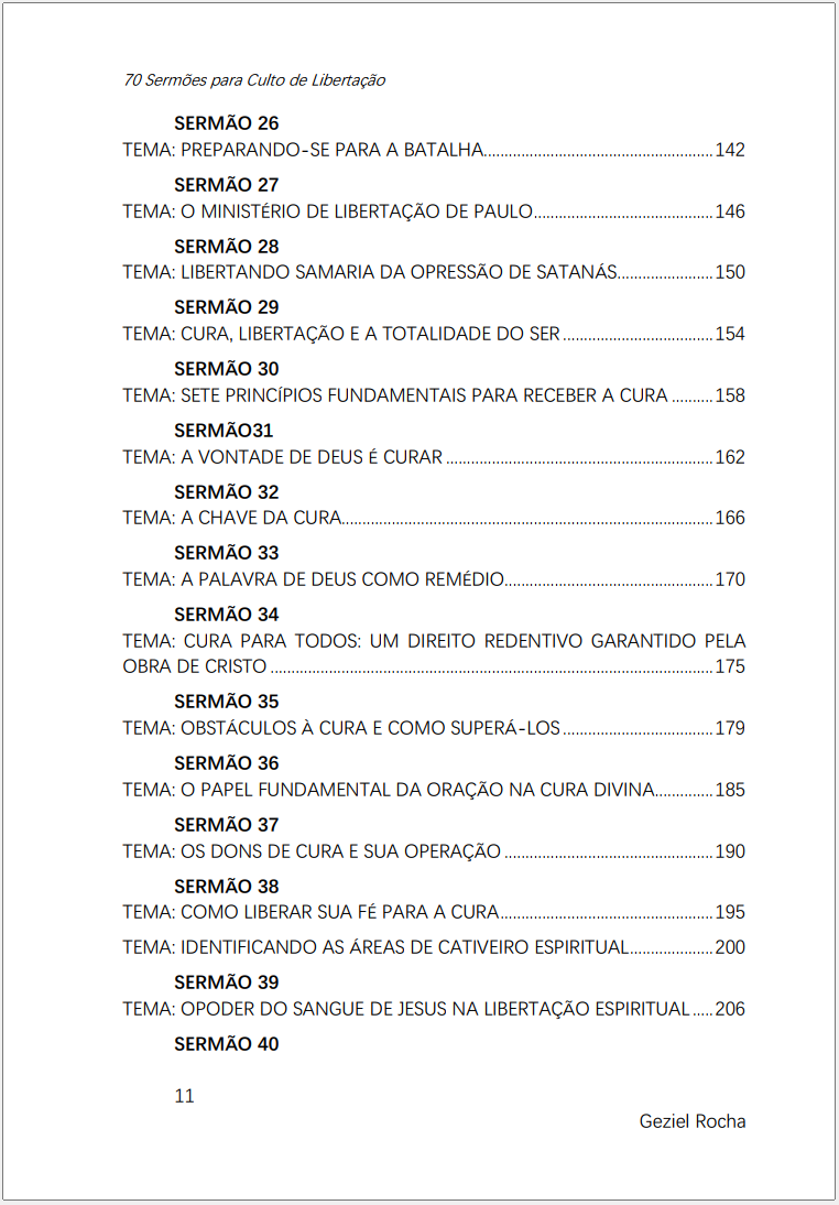 70 Sermão índice 4